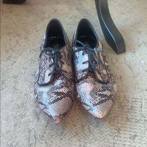 Faux Snakeskin shoes